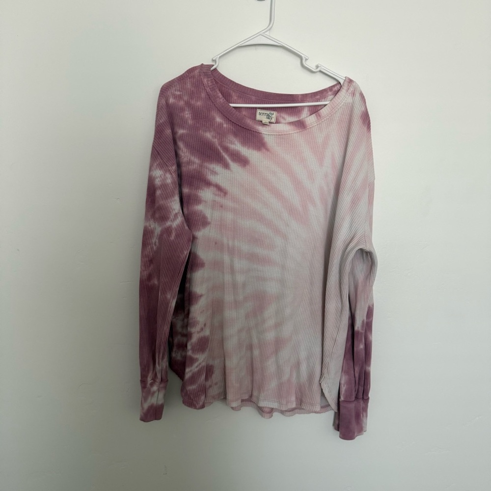 Terra & Sky Ribbed Knit Top in Mauve Pink